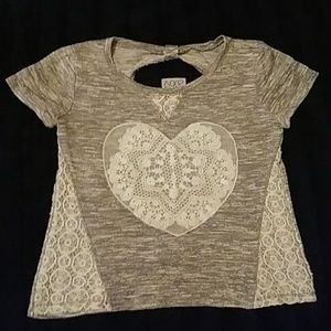 Girls Heart Top